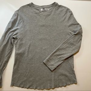 Topman Textured Long-Sleeve T-Shirt